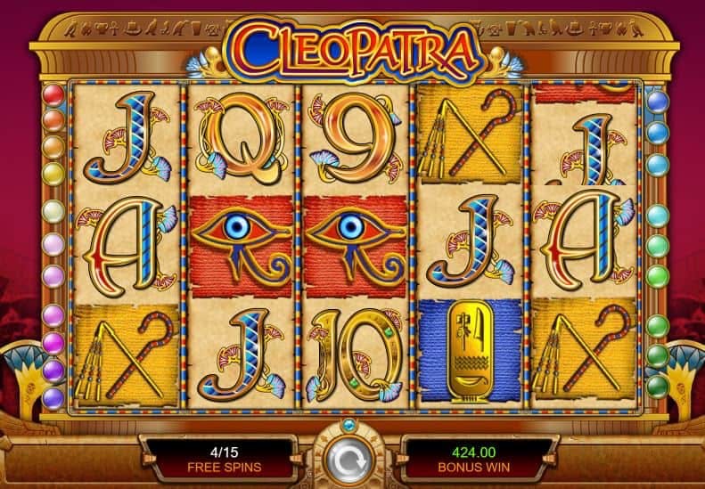 bonus spins and Free Spins on Cleopatra